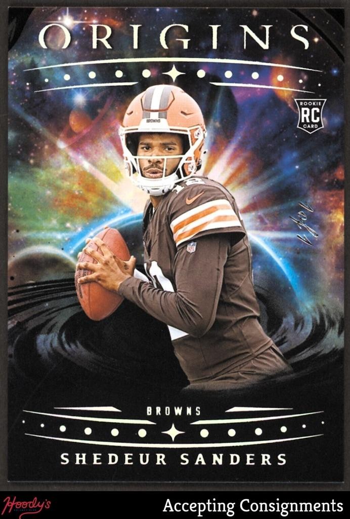 2025 Panini Origins Black #107 Shedeur Sanders RC Rookie 1/1 BROWNS