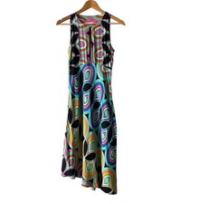 Anthropologie Kenzie Asymmetrical Geometric Print Sleeveless Dress 0