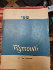 1968 Plymouth Service Manual Fury Belvedere Satellite Valiant Barracuda Shipfree