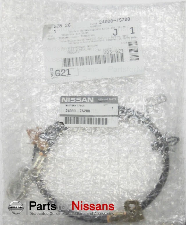 Cable de batería negativo genuino Nissan 2004-2006 Titan Armada QX56 Foto 2 de 4