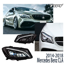 For Benz Cla W117 Headlights Led Lens Beam Projector Full Led Drl 2014-2019 L+r