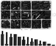 600PCS M3 Male Female Nylon Hex Spacer Standoffs Screws Nuts, Motherboard Stando