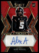 2023 Select Draft X-Factor Signatures Red Prizm Alex Austin Rookie Auto Oregon