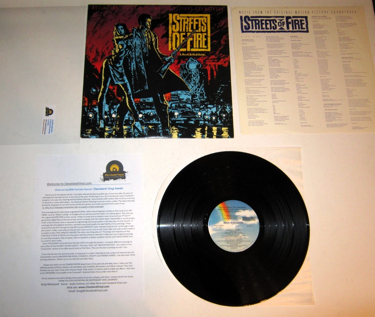 Streets of Fire Soundtrack Indiana Vinyl Records for sale - eBay