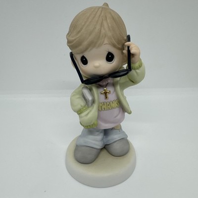 Precious Moments   Gratitude With Attitude Boy in Sunglasses Collectible