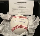 Jacob Degrom Under Wraps Fanatics MLB Auto Signed MLB Baseball COA Rangers