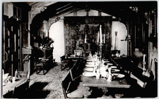 UK England London Gore Hotel Queens Gate Elizabethan Banqueting Room RPPC Photo