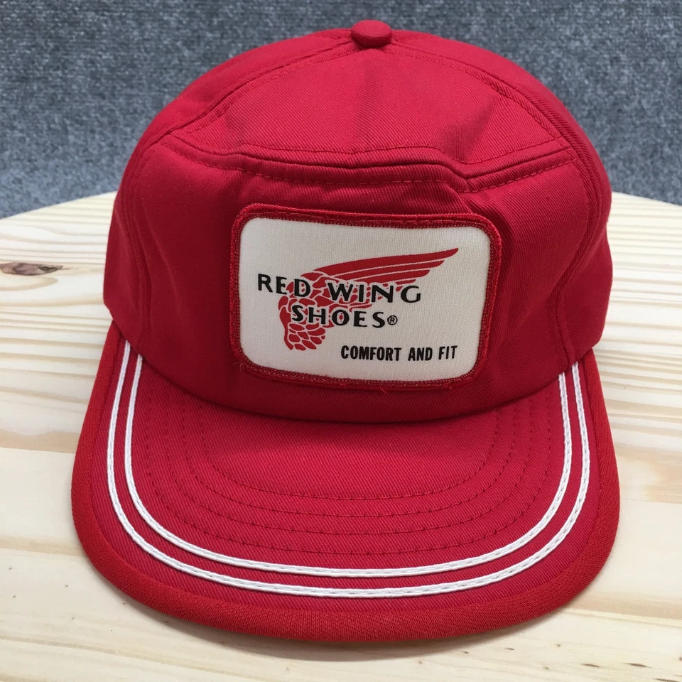 Zapatos Red Wing 5 Paneles Gorra Unisex Rojo Medio Ajustable Snapback Ala Plana Foto 2 de 4