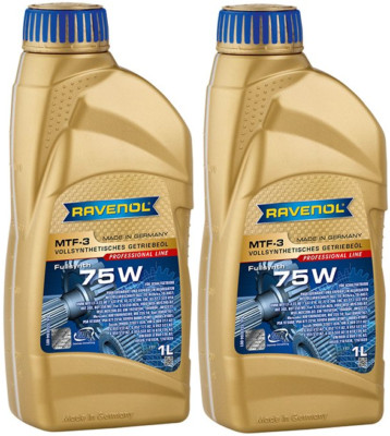 RAVENOL MTF-3 SAE 75W Getriebeöl 2x1 Liter Mehrzweck Schaltgetriebe Öl GL 4