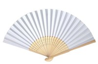 410, 100 Stk FäCher HolzfäCher Hand SommerfäCher Weiss Papier HochzeitsfäCher