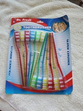 12/Pack Dr. Fresh Velocity Toothbrush Soft Bristles Crystal Shaped Head