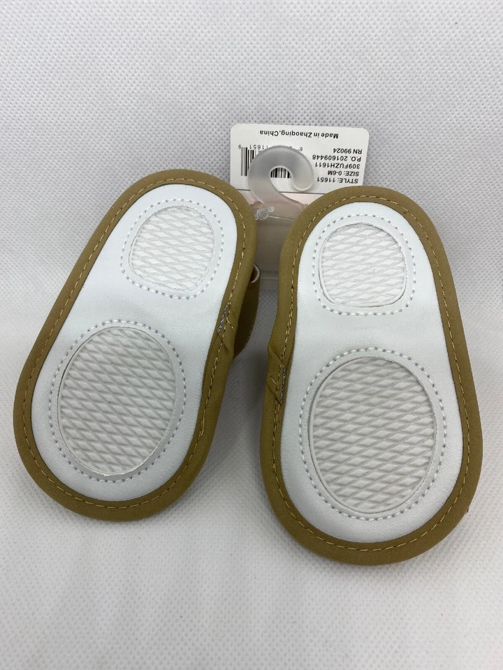 Sandalia Luvable Friends Niñas Flecos (Incante), Bronceado 0-6 Meses M Bebé EE. UU. Foto 4 de 4