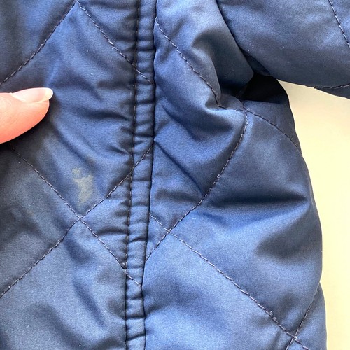 J.Crew Boys Quilted Field Jacket Size 6 (S) Full Zip Barn Coat Pockets Navy - Picture 15 of 15