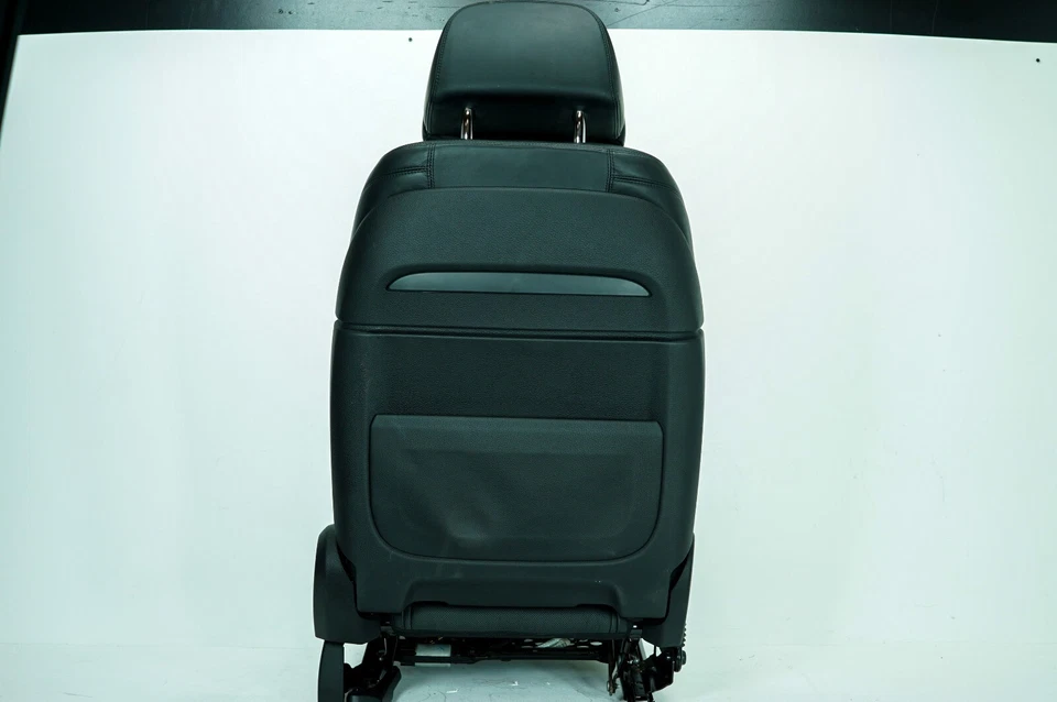 09-15 BMW 750i xDrive OEM asiento del conductor delantero izquierdo con reposacabezas cuero negro 5112 Foto 4 de 4