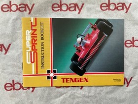 Super Sprint (NES 1989) Complete! CIB! With Box and Instruction Manual! + Poster