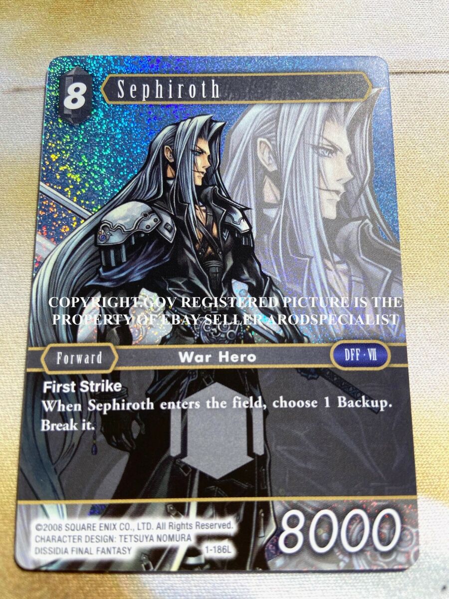FINAL FANTASY TCG FFTCG OPUS 1 I FOIL LEGEND SEPHIROTH 1 FINAL FANTASY TCG FFTCG OPUS 1 I FOIL LEGEND SEPHIROTH 1