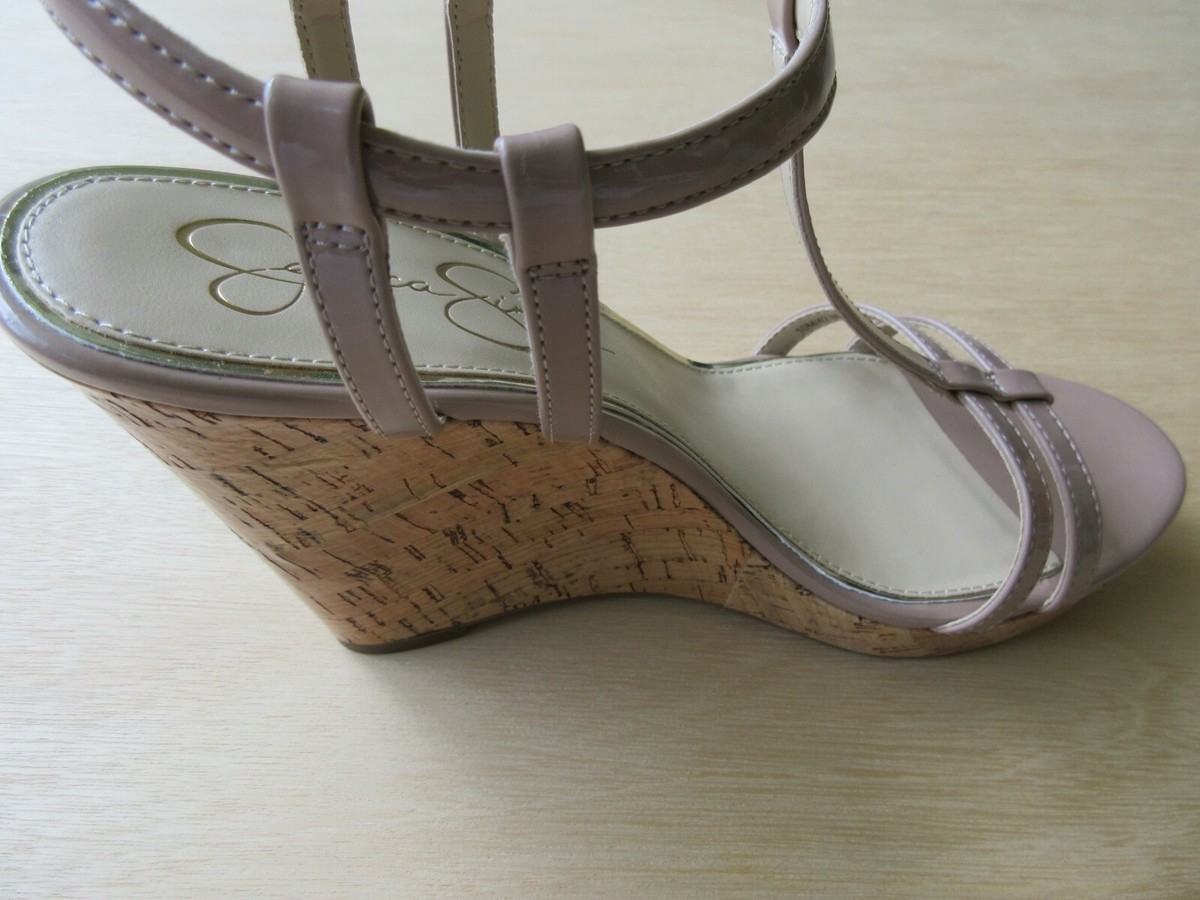 Jessica Simpson JP-Jardina Nude Patent Wedge High Heel