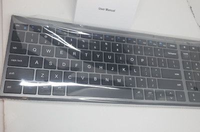 iClever BK10 Bluetooth Keyboard, Multi Device Keyboard Rechargeable Bluetooth 5.