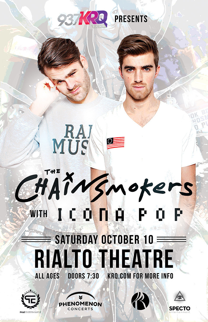 Icona Pop 2015 Tucson Concert Tour Poster - , Dance Music
