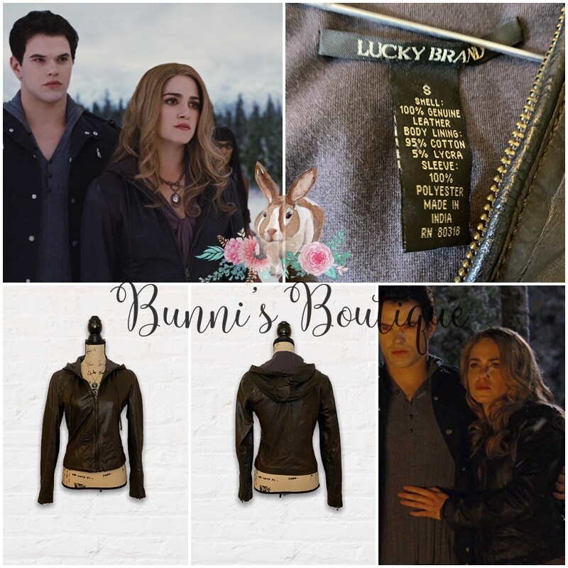 エッセンシャルズ Rosalie Hale's Lucky Brand Hooded Leather Jacket Twilight Breaking