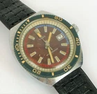 VINTAGE 1970'S TIMEX DIVER WRISTWATCH PEPSI DIAL FRANCE MEN'S DIVING WATCH !