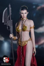 1/6 Princess Leia Clothes Head Accessory + TBLeague Phicen S12D Figure Doll Set