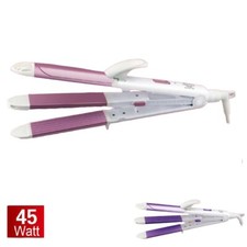PIASTRA 3 IN 1 CERAMICA PROFESSIONALE FRISE EFFETTO CAPELLI LISCI O FRISE' 45W