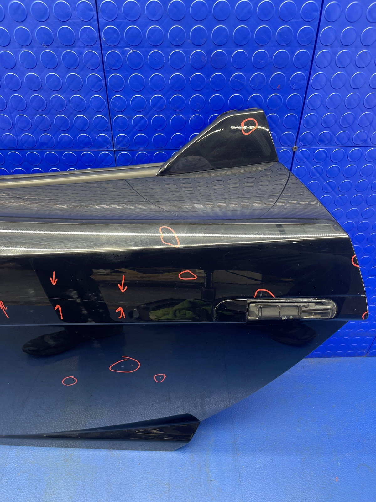 LAMBORGHINI GALLARDO OEM SPYDER FRONT LEFT DOOR NERO NOCTIS (LY9B)
