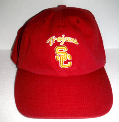 USC Trojans NCAA NEW Authentic LOW PROFILE SAMPLE  Stretch Fit Med/Lar HAT Rare