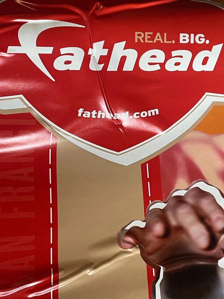 Joe Montana No16 San Francisco 49ers Fathead в коробке - белая футболка No13-10078 РЕДКАЯ - Изображение 4 из 4