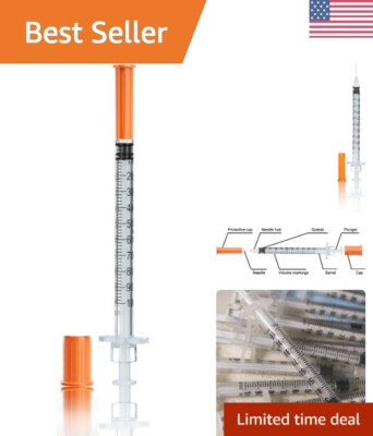Sterile and Individually Wrapped 31G 1ml Syringes - Convenient 100 Pack