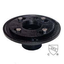 SereneDrains 2 Inch Cast Iron Shower Drain Base for Linear Square Shower Drains