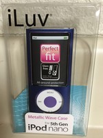 Ipod Nano 5th Generation Metallic Case Blue On Face Purple On Back Ipod Nano 5th Generation Metallic Case Blue On Face Purple On Back