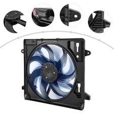 FOR 2012 13 14 15 16-2018 Jeep Wrangler Electric Radiator Cooling Fan Assembly
