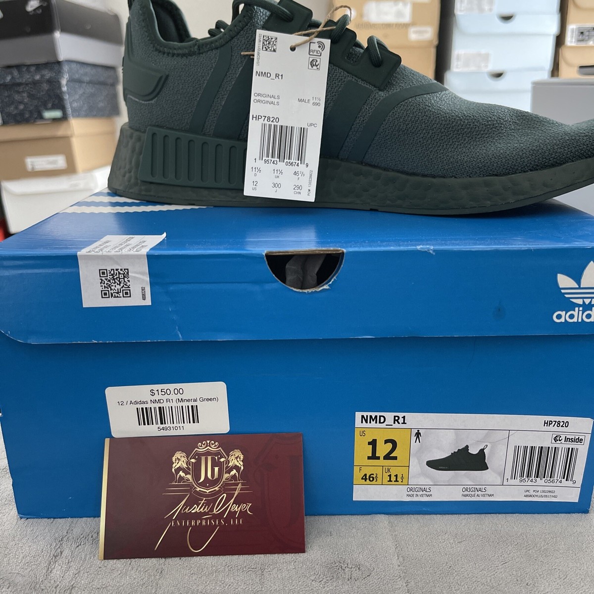 Size 12 adidas NMD R1 Mineral Green 2022