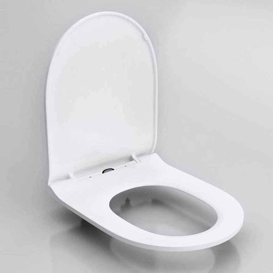 DUROVIN BATHROOMS Durovin Bathroom Toilet Seat PP Material Glossy White Various Shapes Range