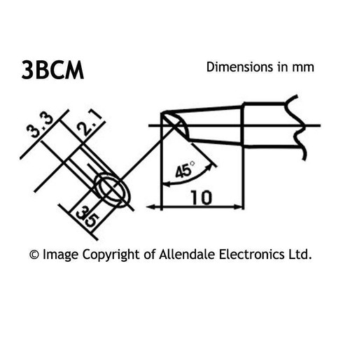 Aoyue LF-3BCM Durchflussart Lötkolbenspitze mit Heizelement 2900 2702 2738 - Bild 2 von 3