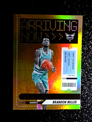 2023-24 Panini NBA Hoops Arriving Now BRANDON MILLER Rookie Gold Holo RC #13