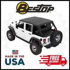 Bestop Ascent Soft Top | Black Diamond | Fits 2007-2018 Jeep Wrangler JK 4 Door