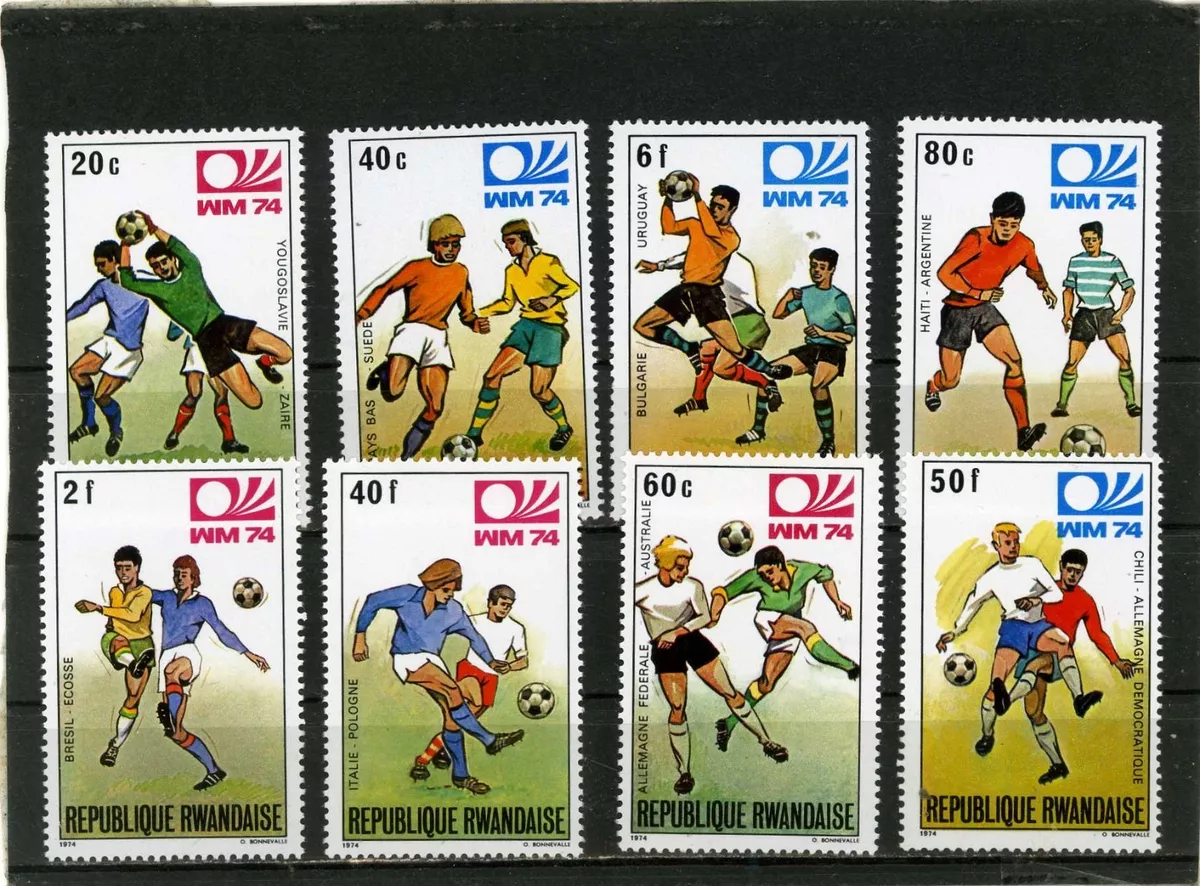 RWANDA 1972 postage stamps (8) Munich Olympic games set MNH F/VF