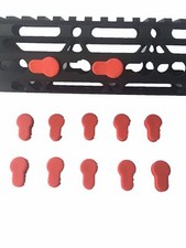 Pack of 30 RED Rubber Insert Protector Cover for KeyMod Rail key mod