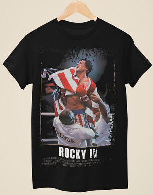 Rocky IV - T-Shirt Filmposter inspiriert Unisex schwarz