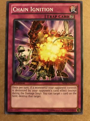 Yugioh Trap Card Chain Ignition SHSP-EN077 1st Edition Common COMBINE  SHIPPING | eBay