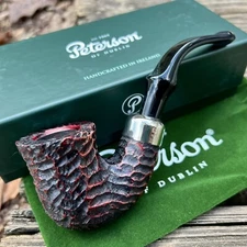Peterson System Standard Rusticated Bent Calabash (XL315) P-Lip Pipe - New
