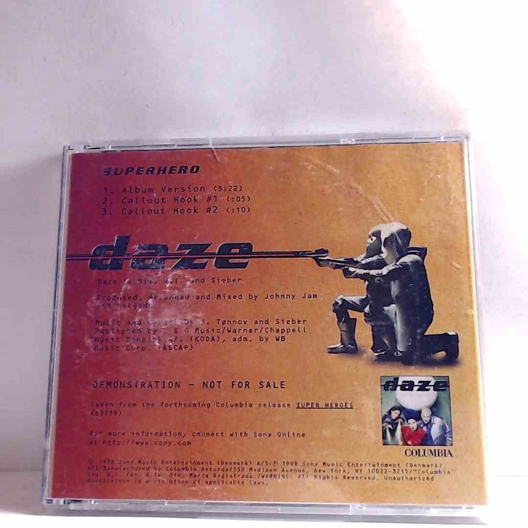 Daze – Superhero (CD, US, 1998, Columbia) AP974 | eBay