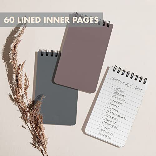 8 Pack 3x5 Inches Pocket Notebook Small Notepad with Top Spiral Spring - Picture 4 of 8