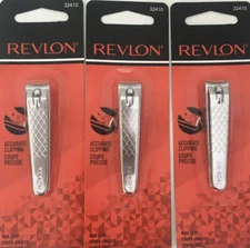 3X New Revlon Compact Foldaway Nail Clippers #32410 Free Shipping Sealed
