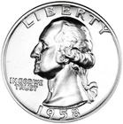 1958 25C US Silver Washington Proof Quarter