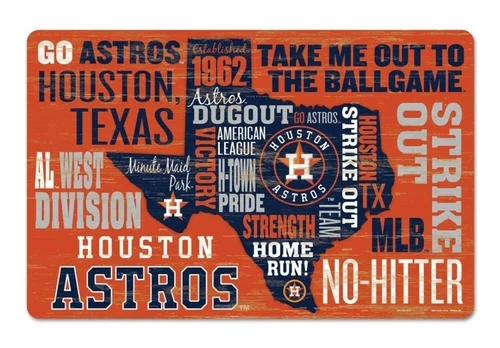 Sign Houston Astros Home  Bar Retro Wall Decoration Sign Vintage style collectib