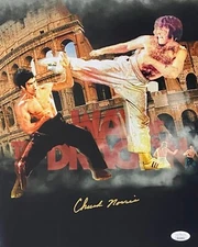 Chuck Norris Signed Autographed 11x14 Photo JSA Authentication #12